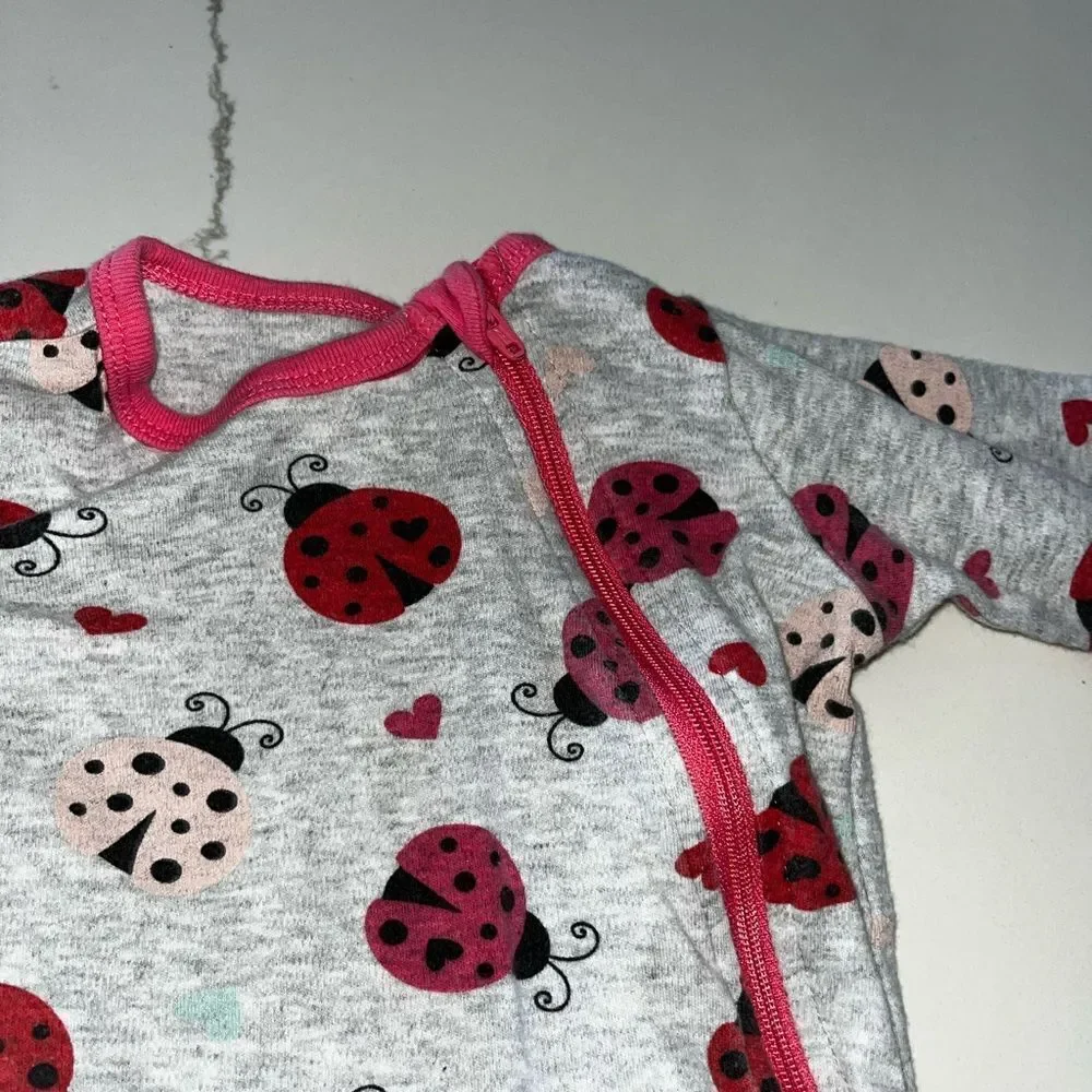 Koala Baby Ladybug Onesie Button Down 6 Months